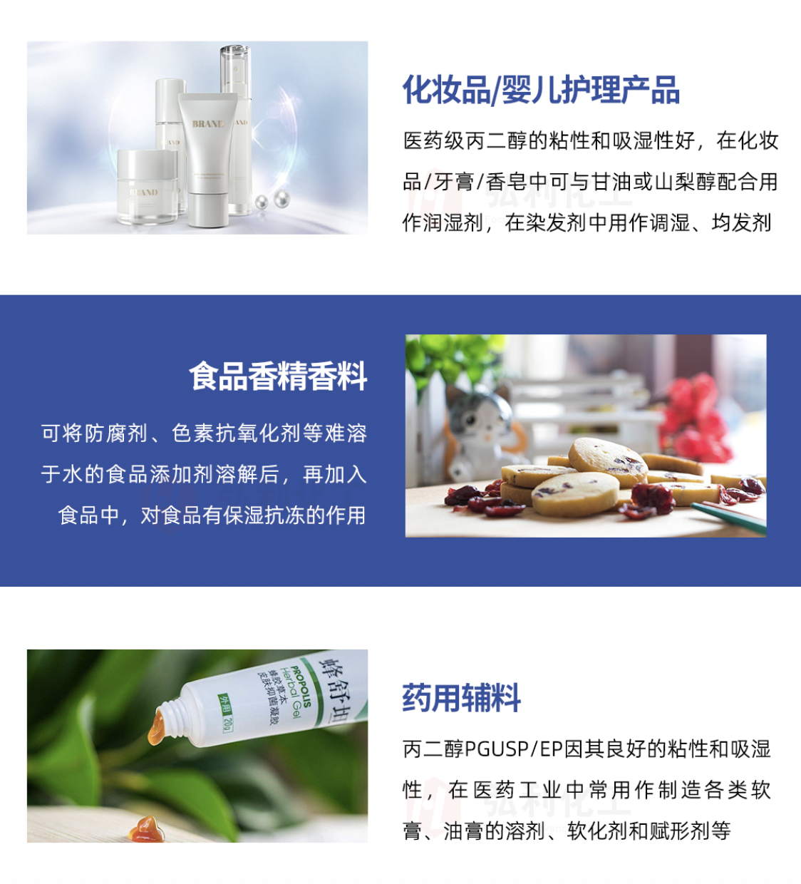 丙二醇应用领域